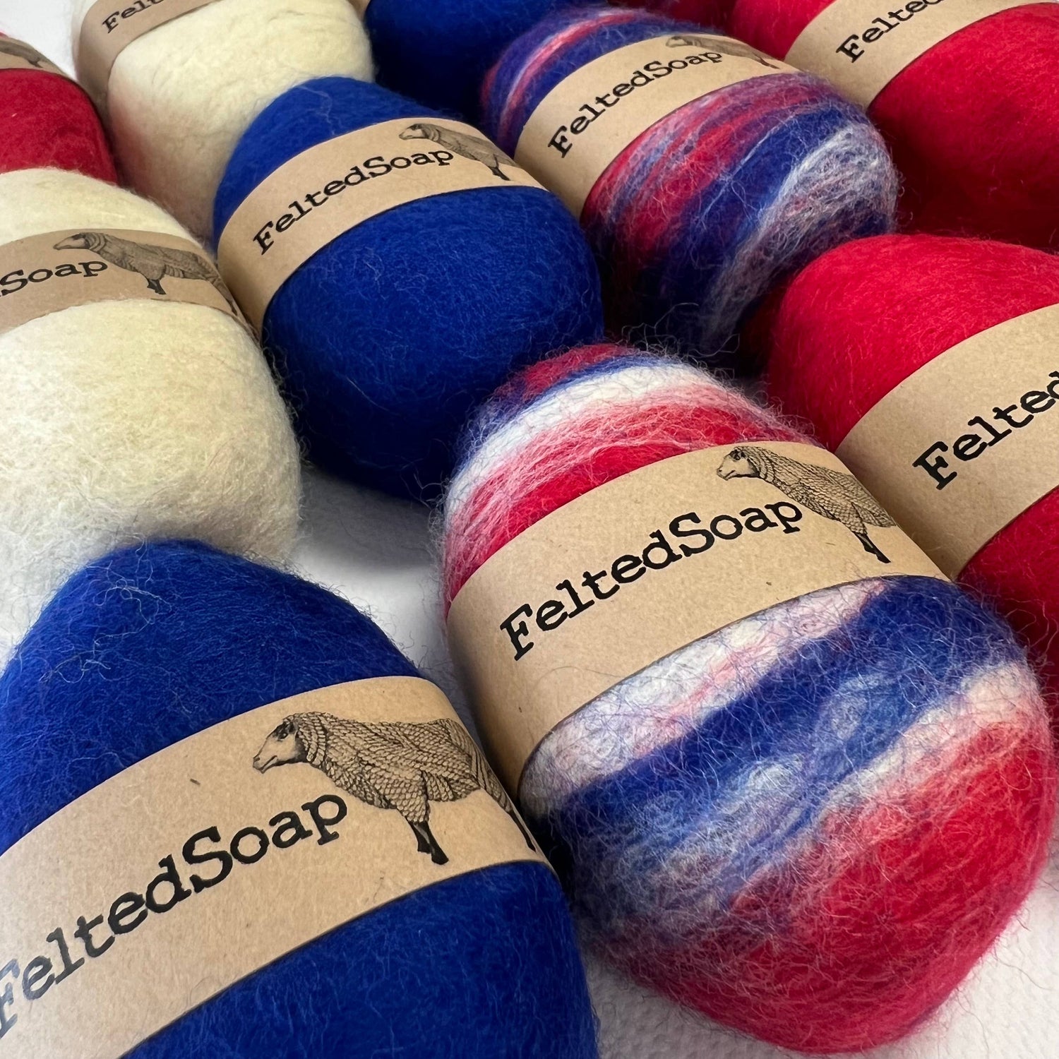 Felted Soap - Americana
