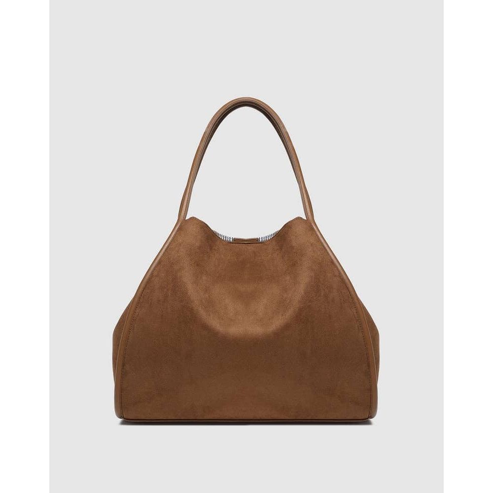 Sutton Shoulder Bag - Suede Tan