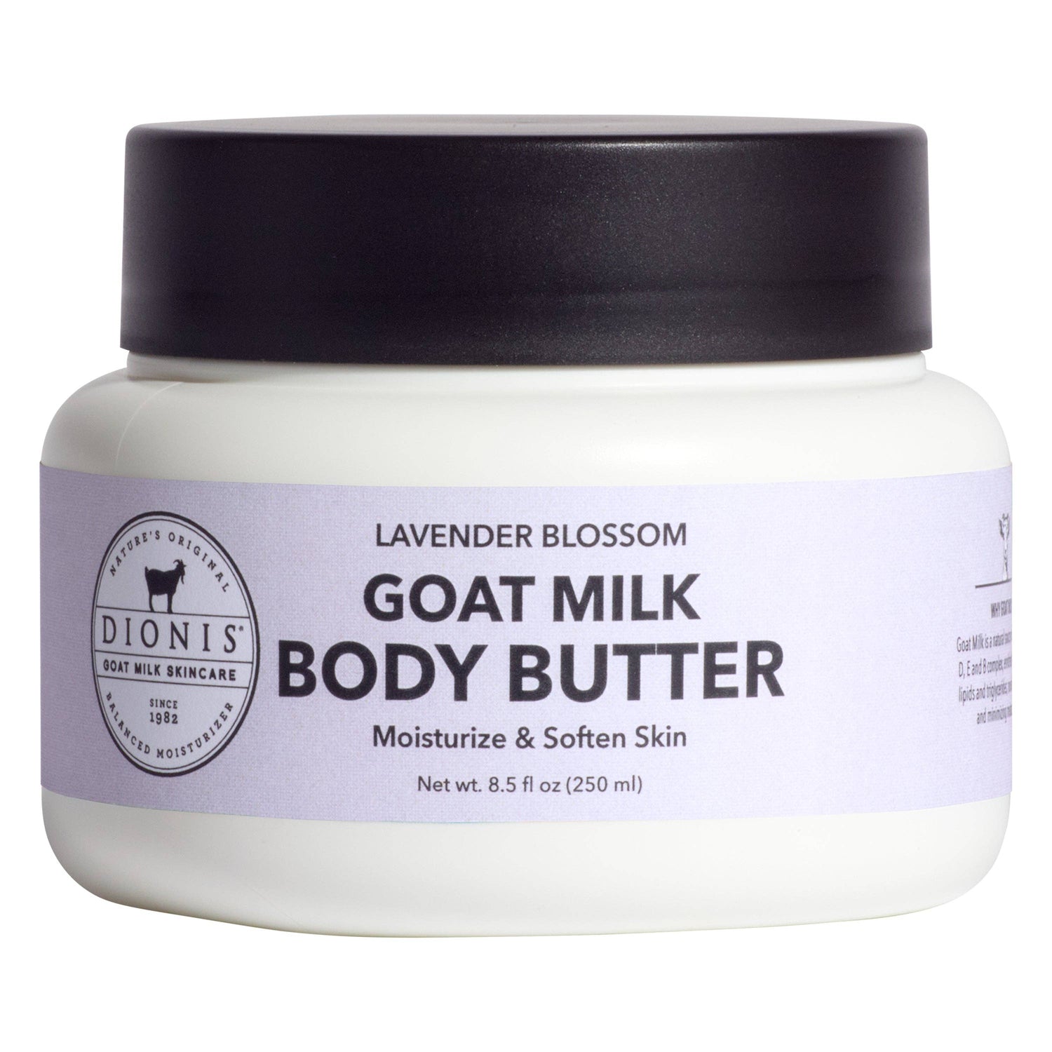Dionis Goat Milk Skincare - Lavender Blossom Body Butter, 8.5 oz