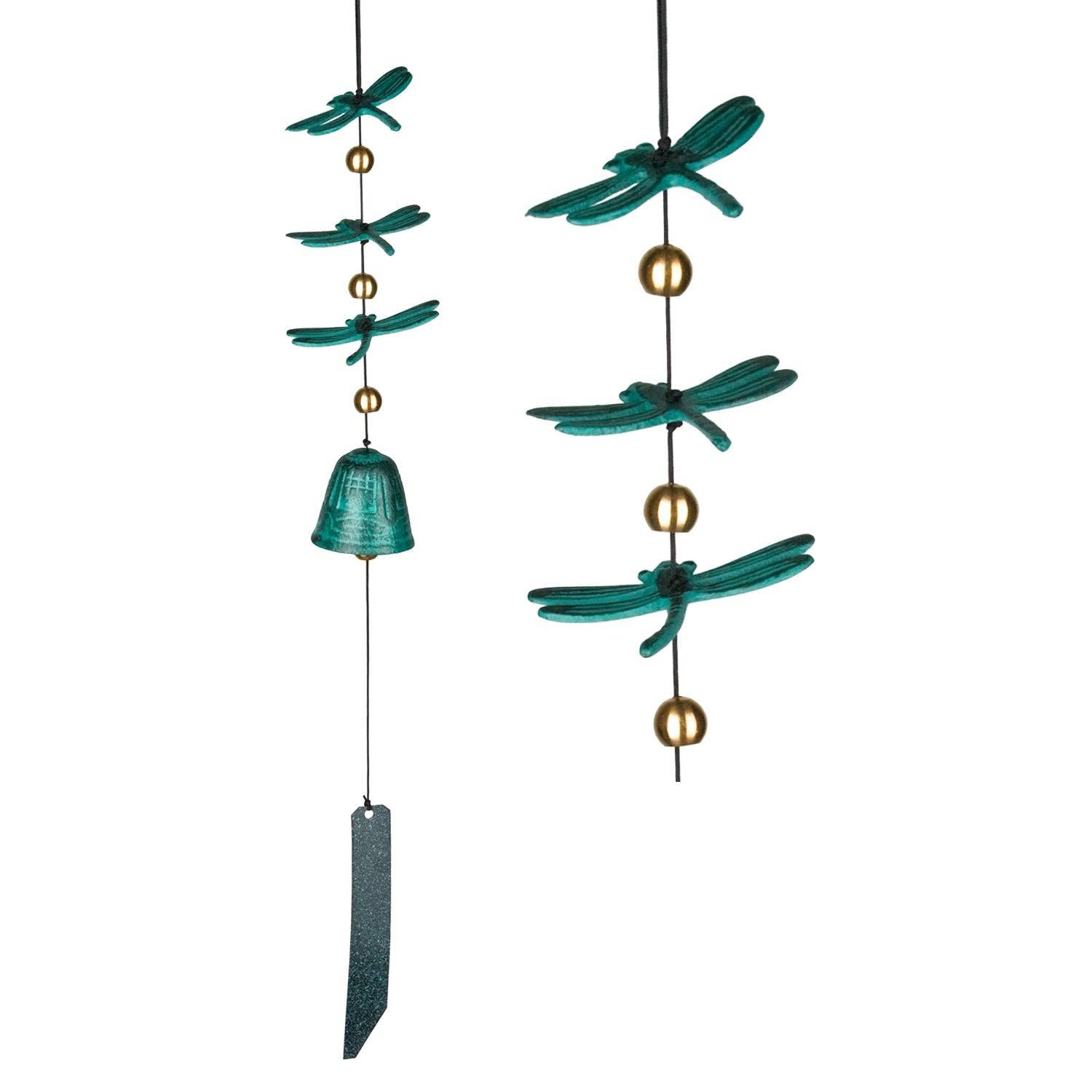 Woodstock Habitats™ - Dragonfly Wind Bell, Verdigris