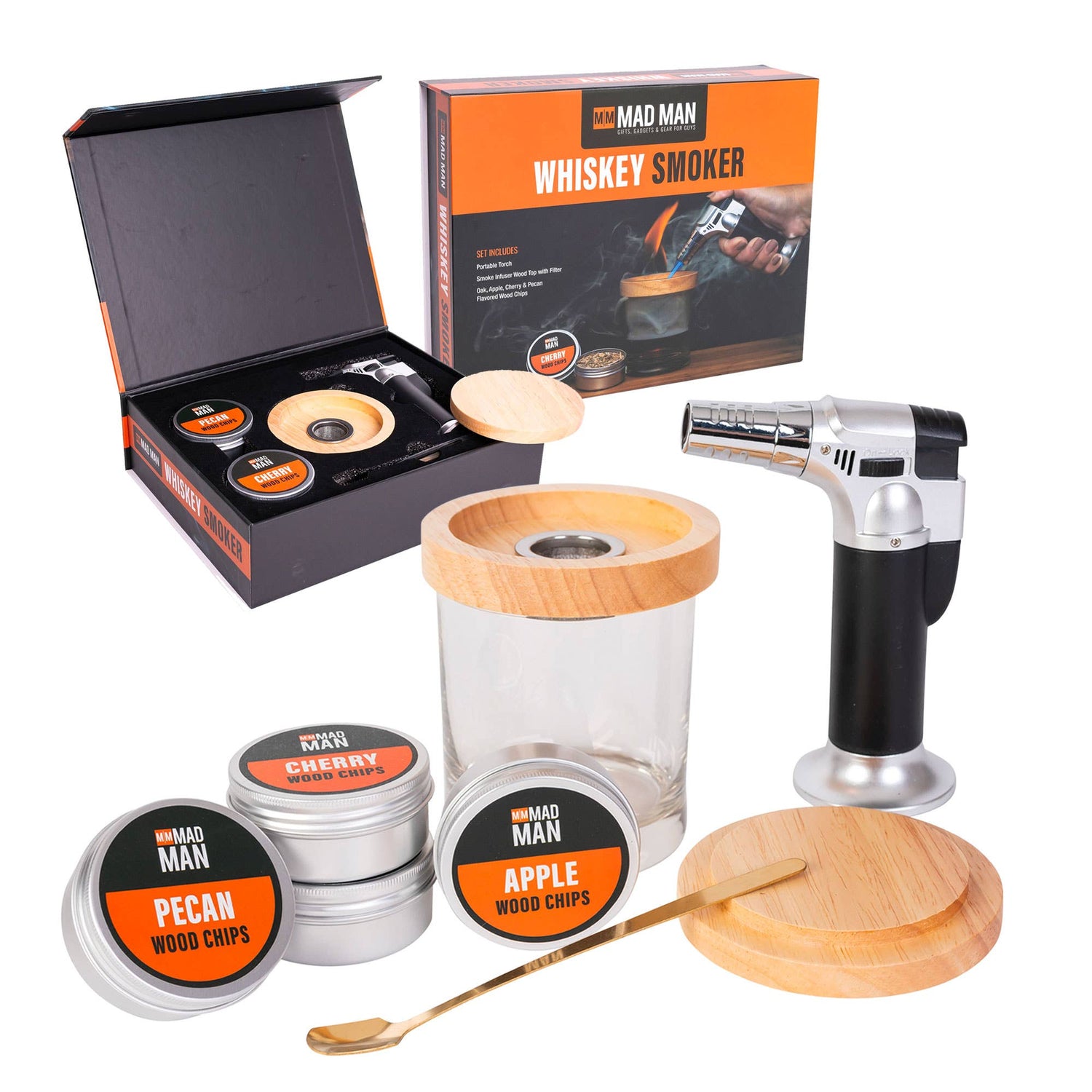 Cocktail Smoking Kit w/ Torch & Wood Chips