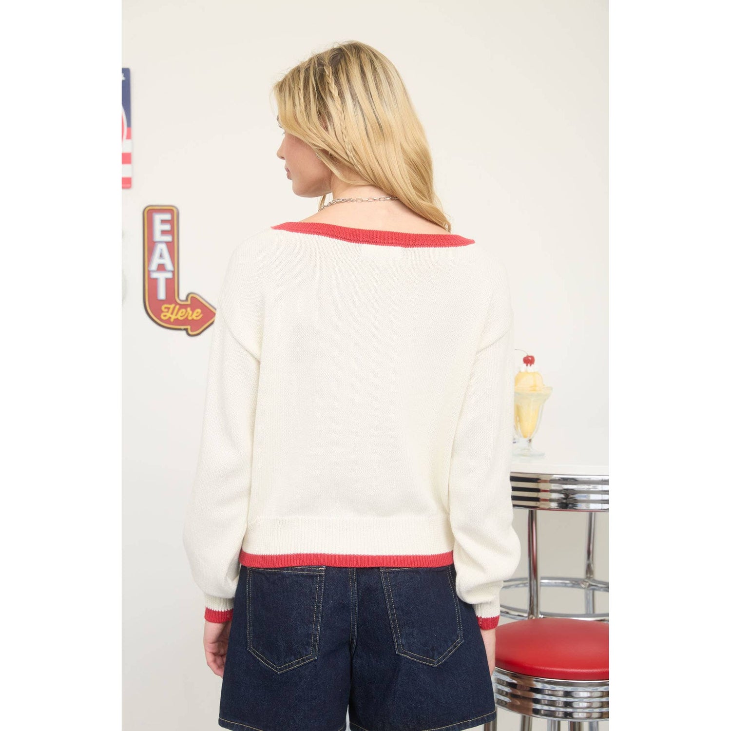 American Flag Knit Sweater