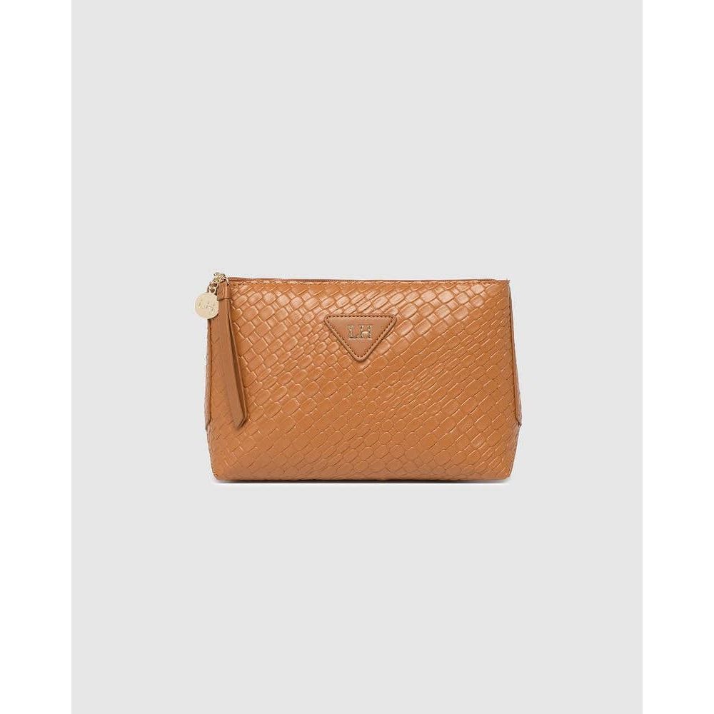 Carlo Makeup Bag - Caramel