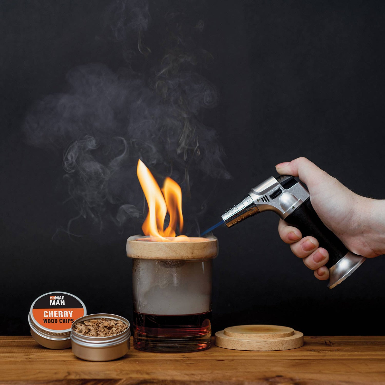 Cocktail Smoking Kit w/ Torch & Wood Chips