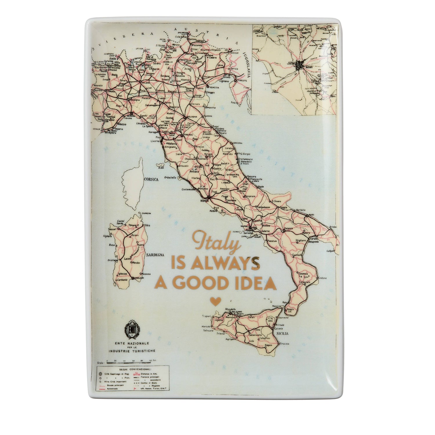 The Grand Tour Italy - Map Tray