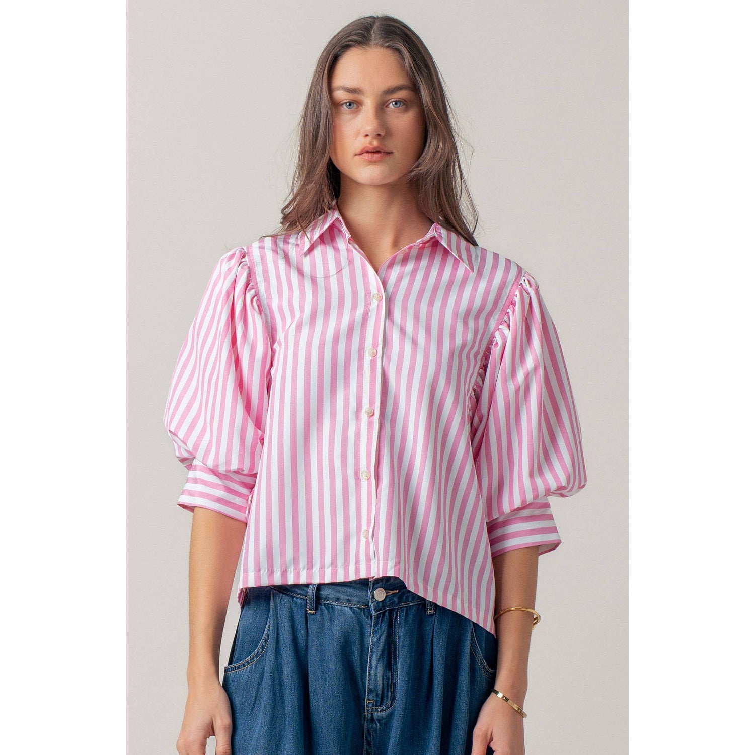 Western Boho Drop Waist Blouse