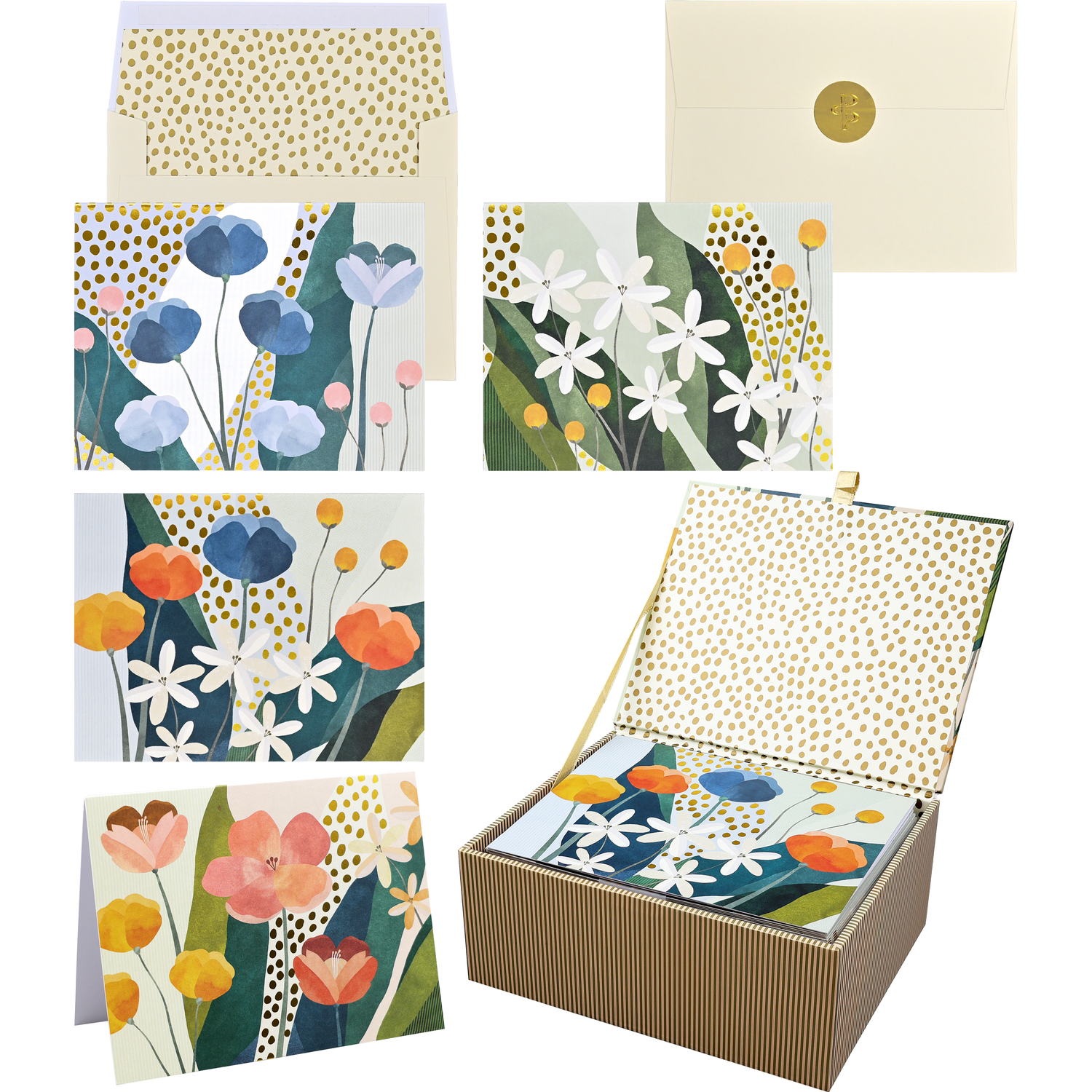 Floral Premium Note Cards