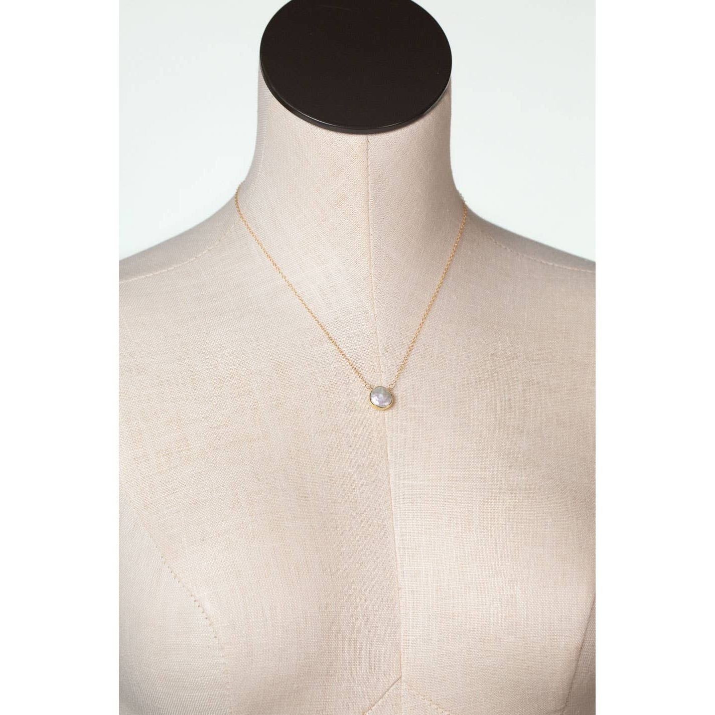 Favorites 16.5-18.5" Coin Pearl Focal Necklace