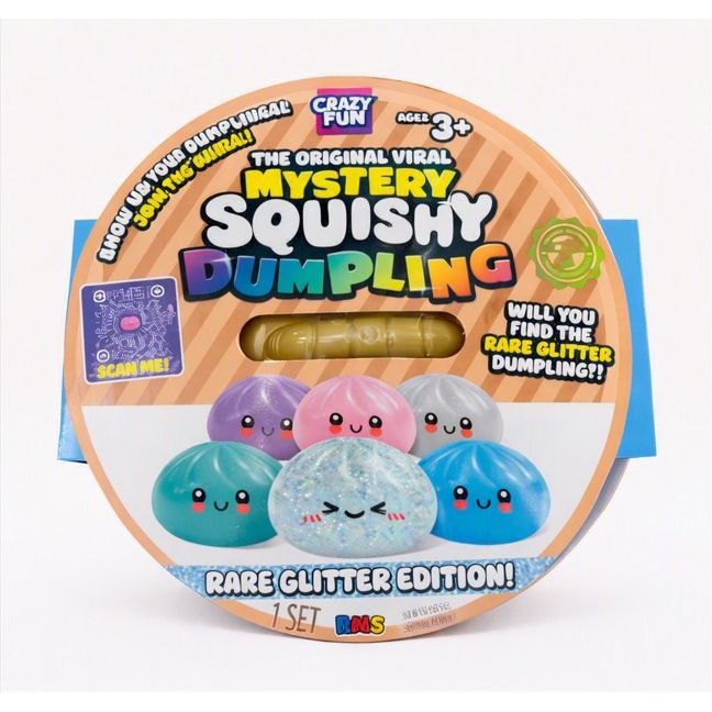 Crazy Fun Official Big Mystery 7" Bao Bun – Rare Glitter