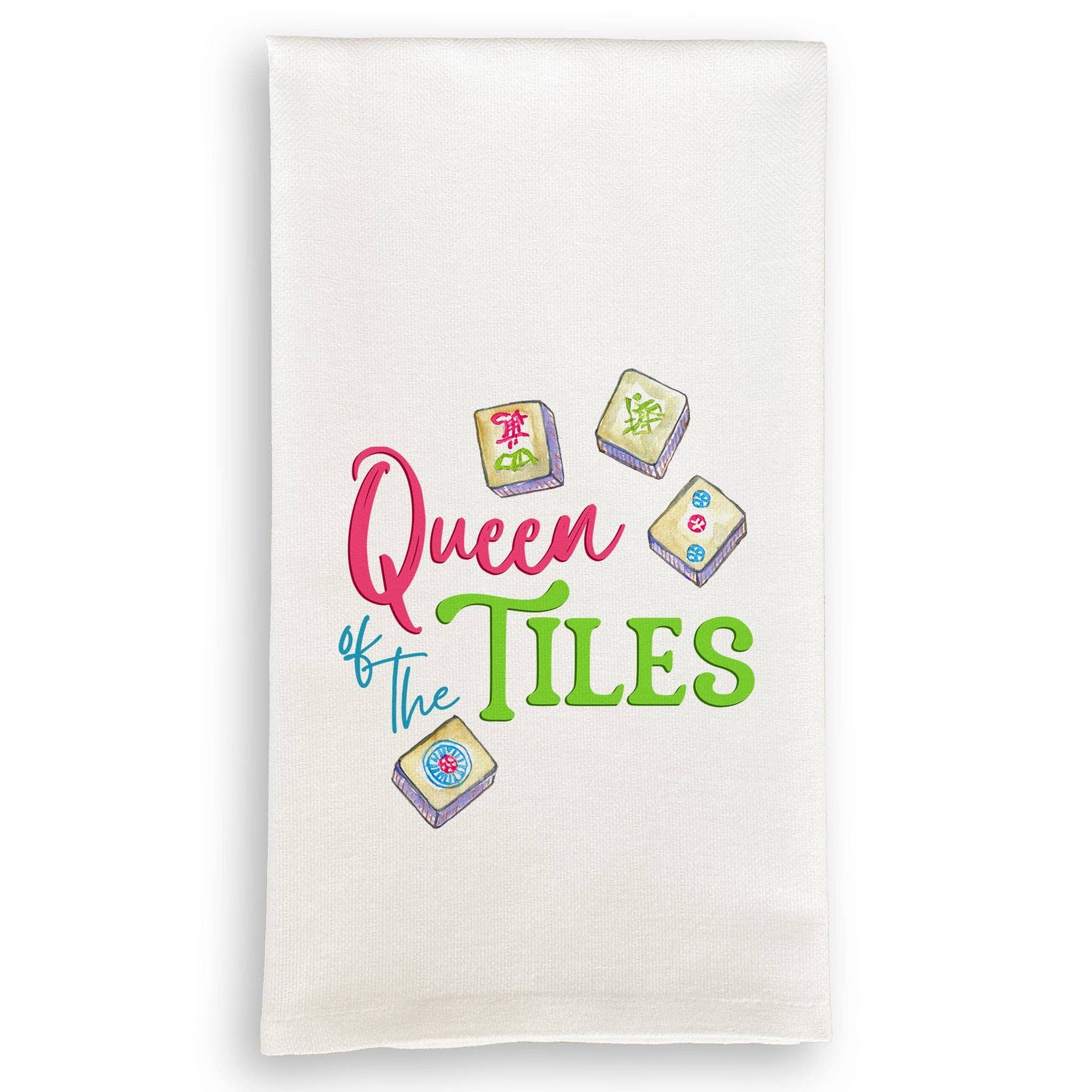 Queen of the Tiles Dishtowel