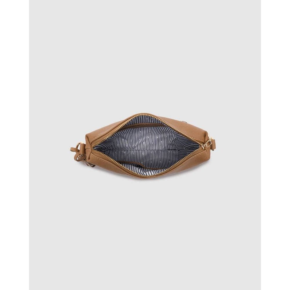 Kasey Stripe Crossbody Bag - Camel