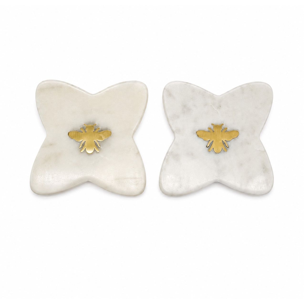 Bee Marble Coaster Set