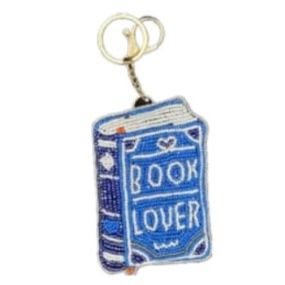 Book Lover Beaded Bag Charm