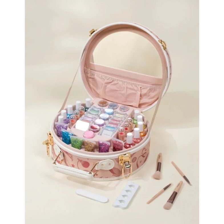 Premium Makeup Set & Vegan Leather Case - 50pcs