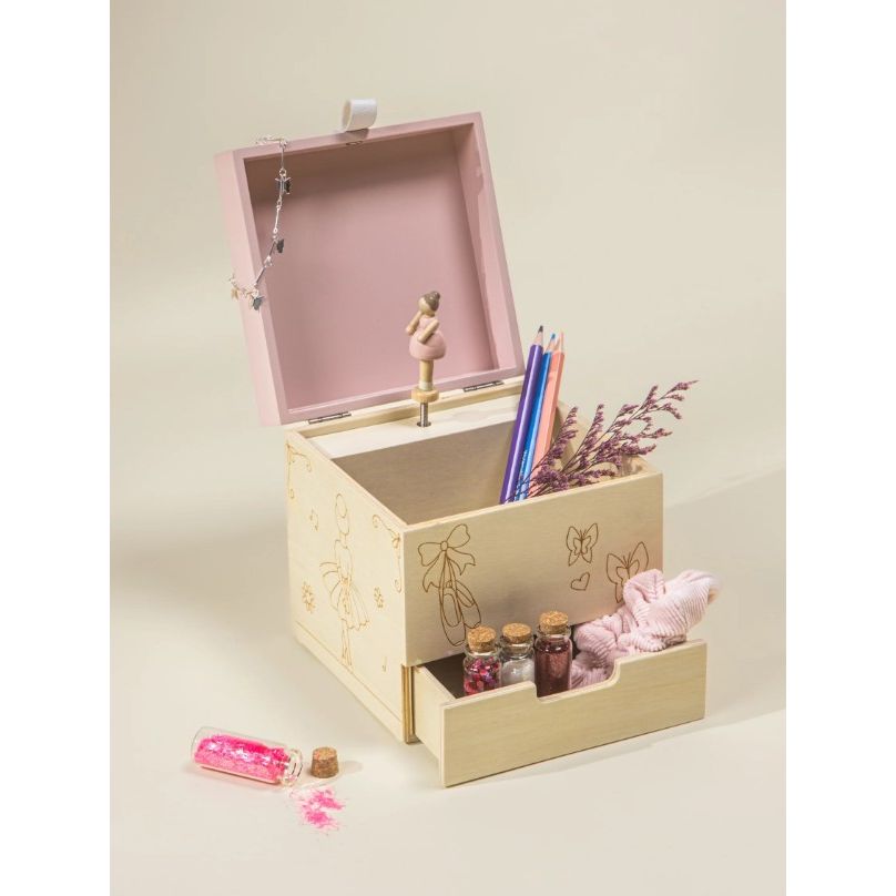 Wooden Musical Souvenir Box - Ballerina