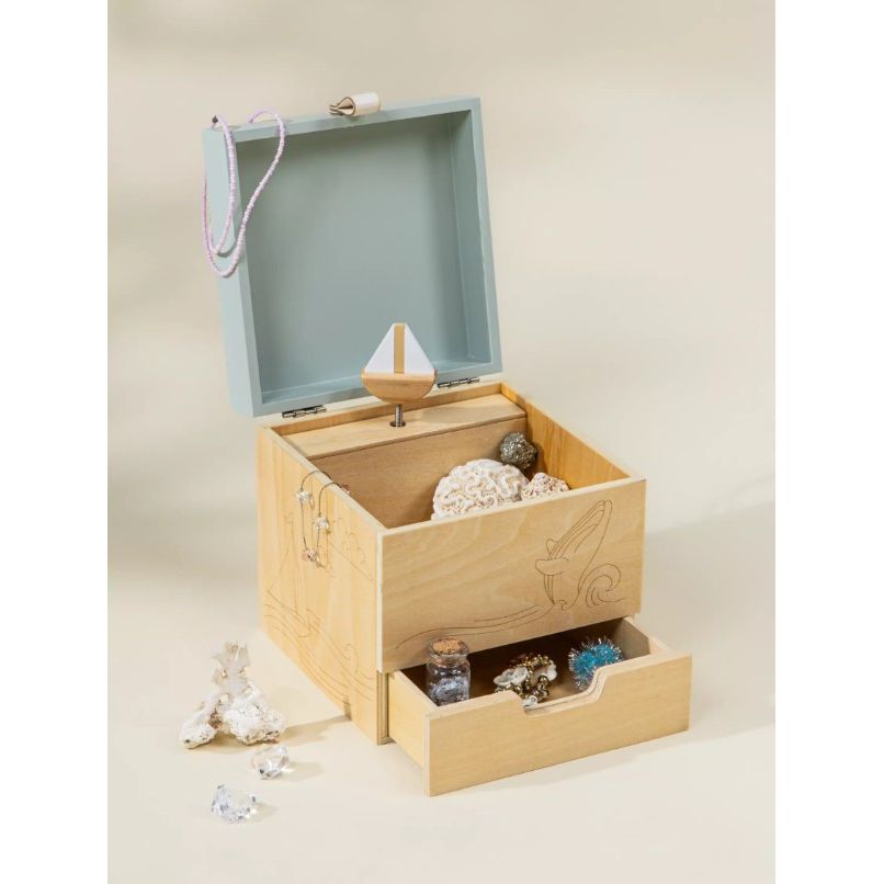 Wooden Musical Souvenir Box - Ocean