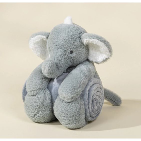Elephant Plush Toy Snuggling Blanket