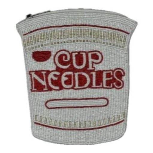 Cup Noodles Beaded Coin Wallet