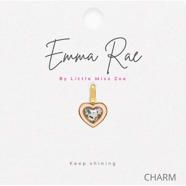 Emma Rae Crystal Heart Charm