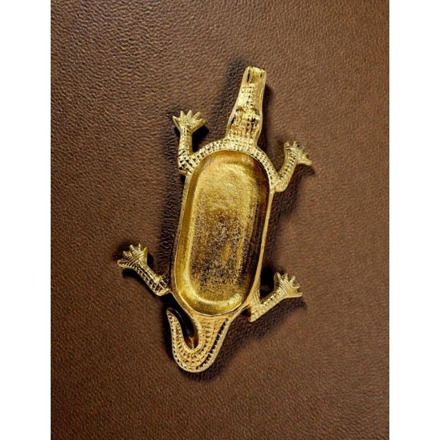 Gold Crocodile Tray