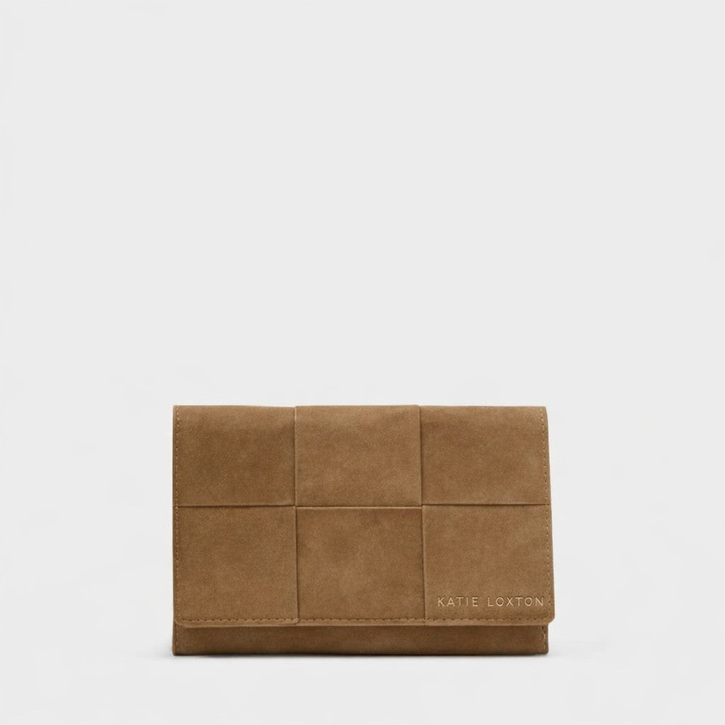 Taya Woven Wallet - Caramel