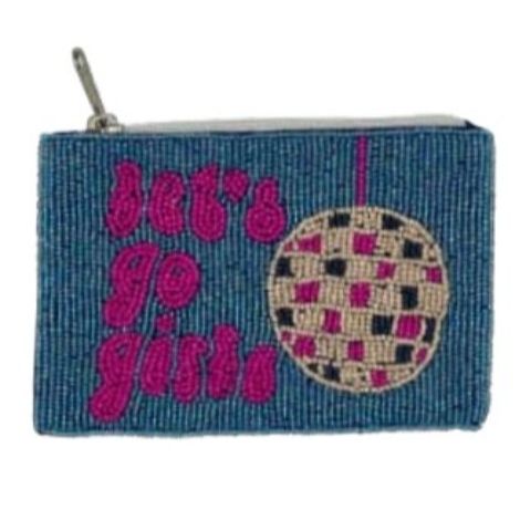 Let's Go Girls Beaded Coin Wallet