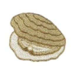 Oyster Beaded Coaster Set