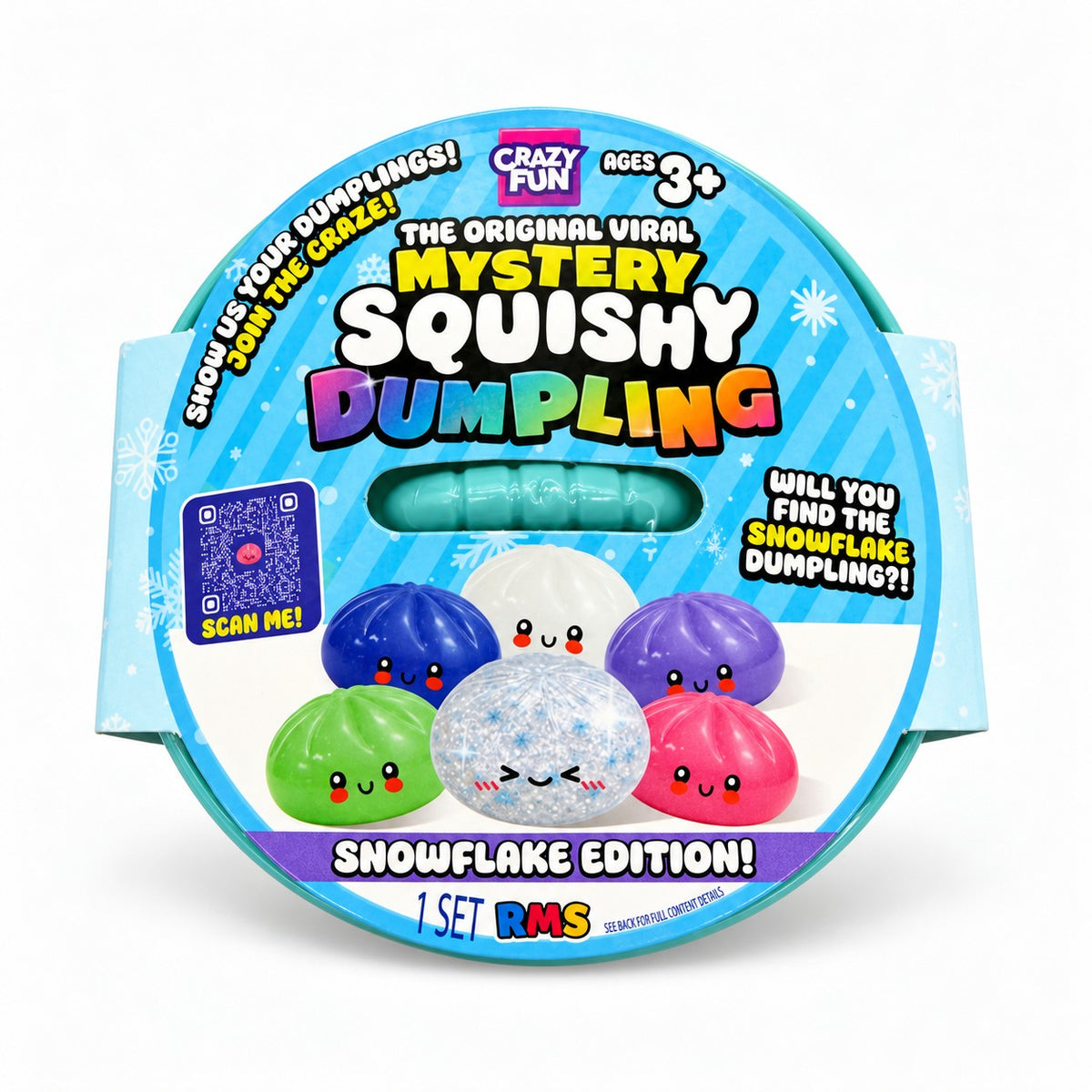 RMS® Crazy Fun™ Mystery Bao Bun – Snowflake Edition