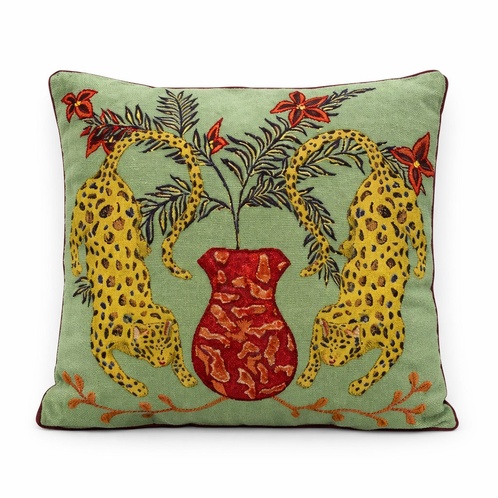 Square Cheetah Pillow