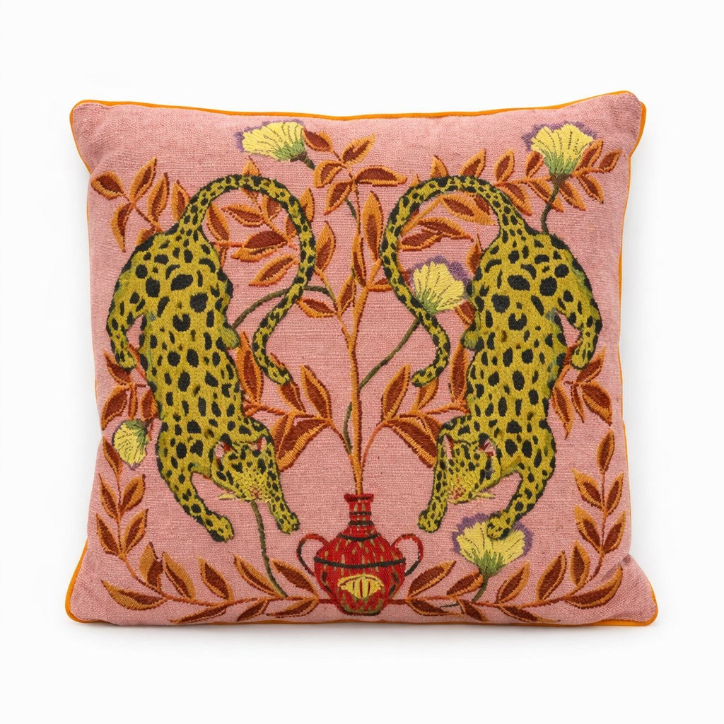 Square Cheetah Pillow