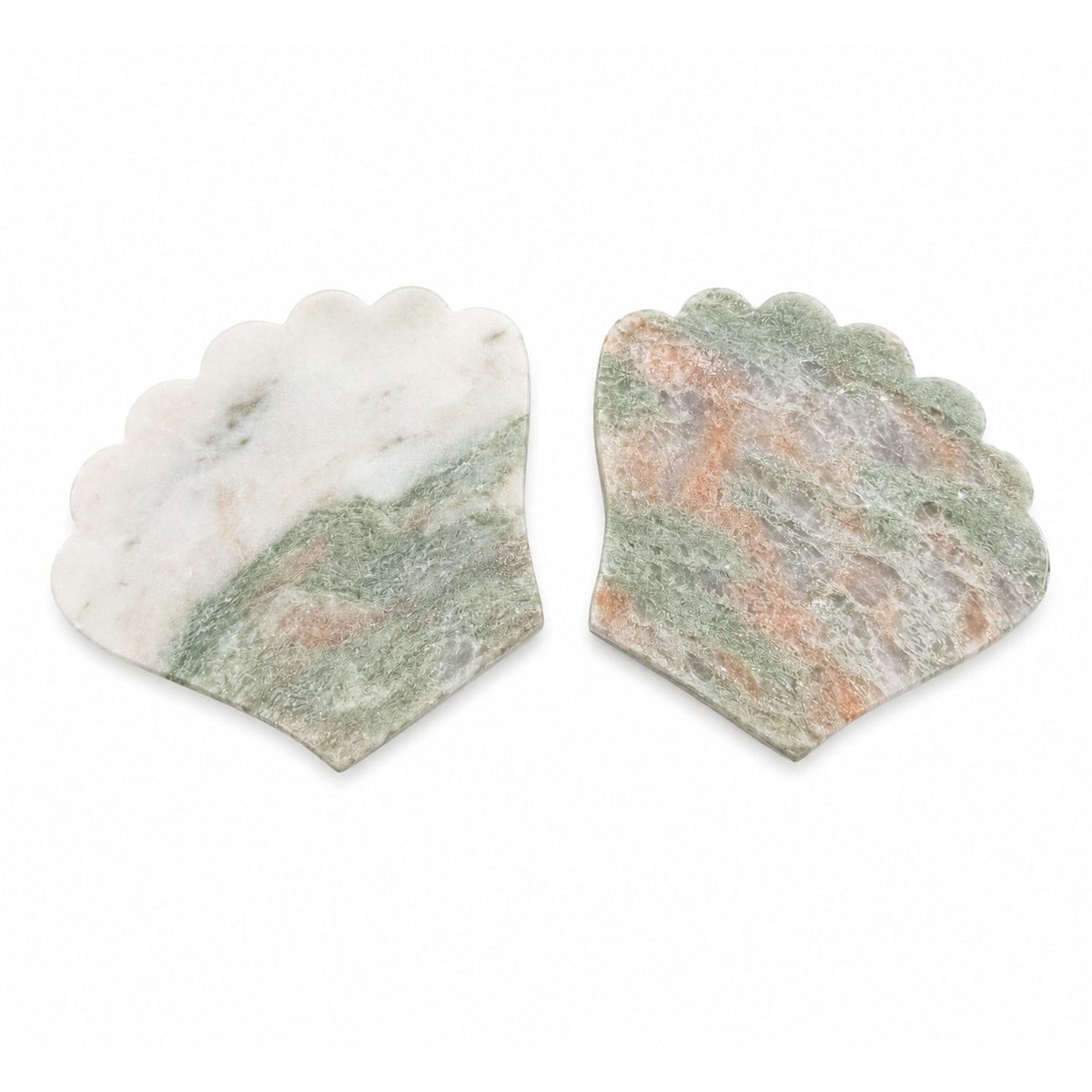 Seashell Stone Coaster Set