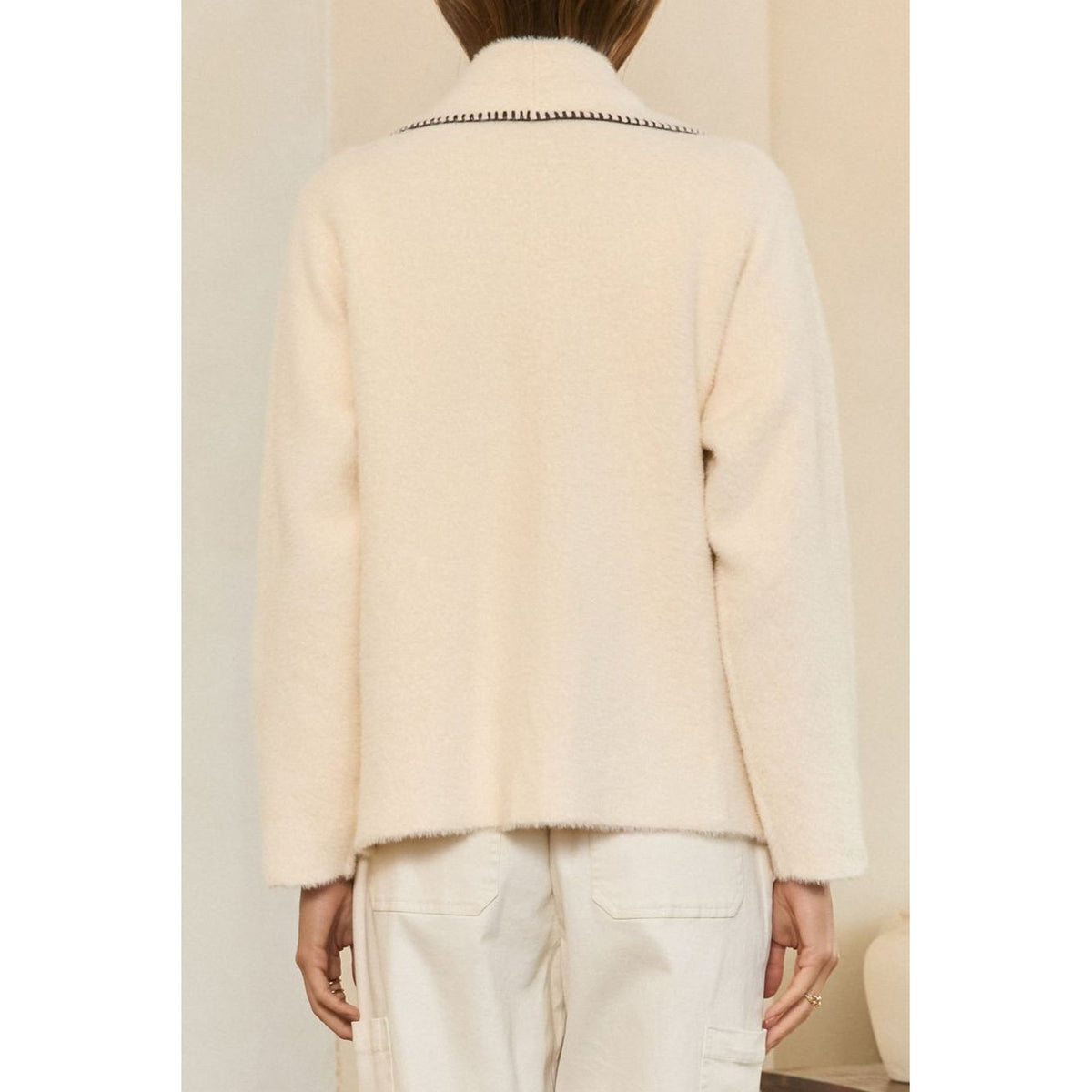 Blanket Stitch Cardigan Jacket