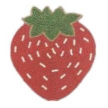 Strawberry Beaded Coaster Set