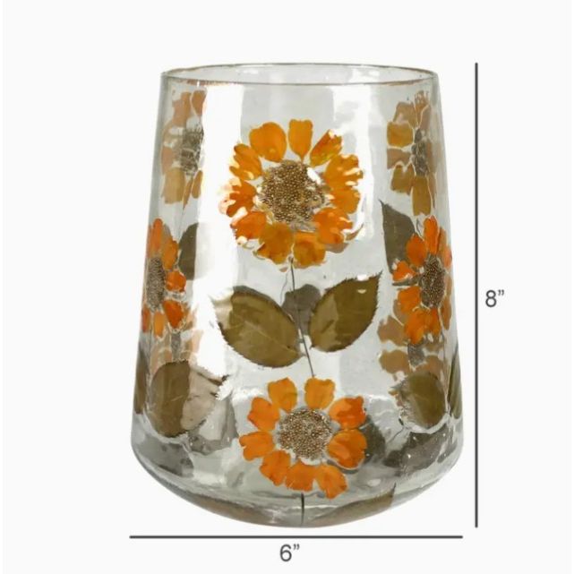 Enamel Hurricane with Sunflower