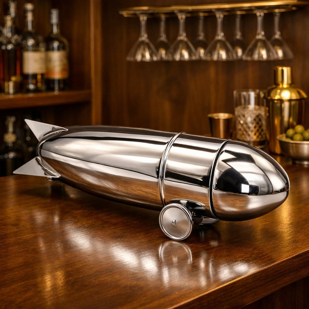 Vintage Rocket Cocktail Shaker