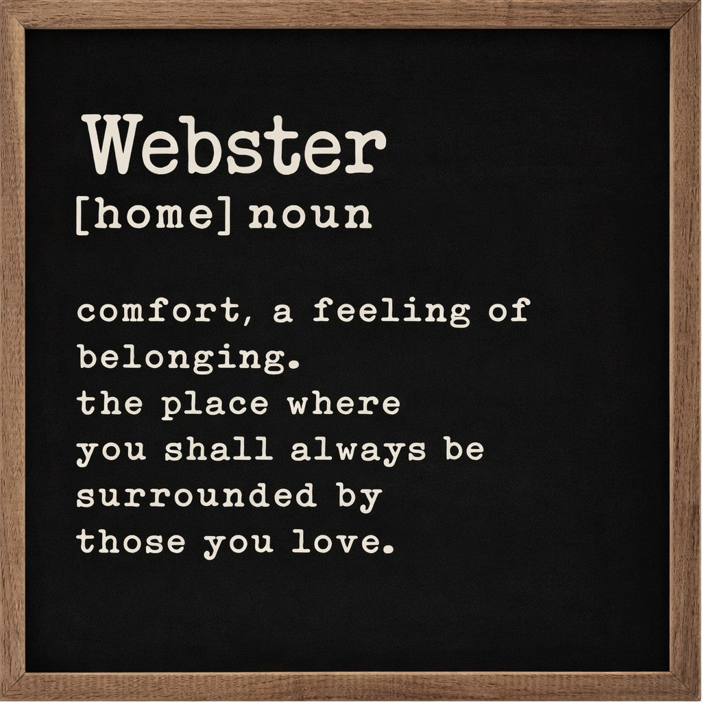 Webster Hometown 4"x4" Sign