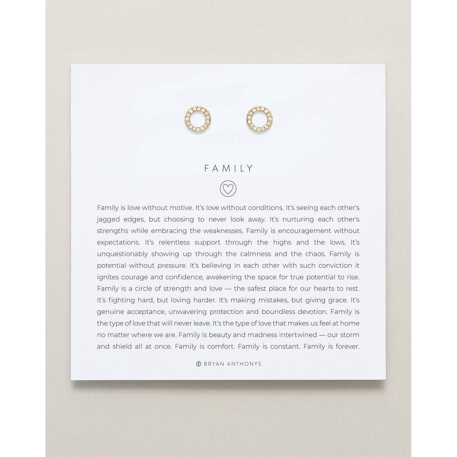Family Stud Earrings