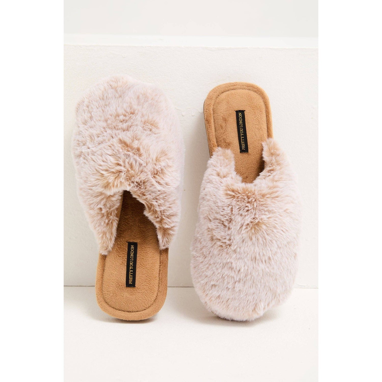 Demi Mule Slippers in Caramel