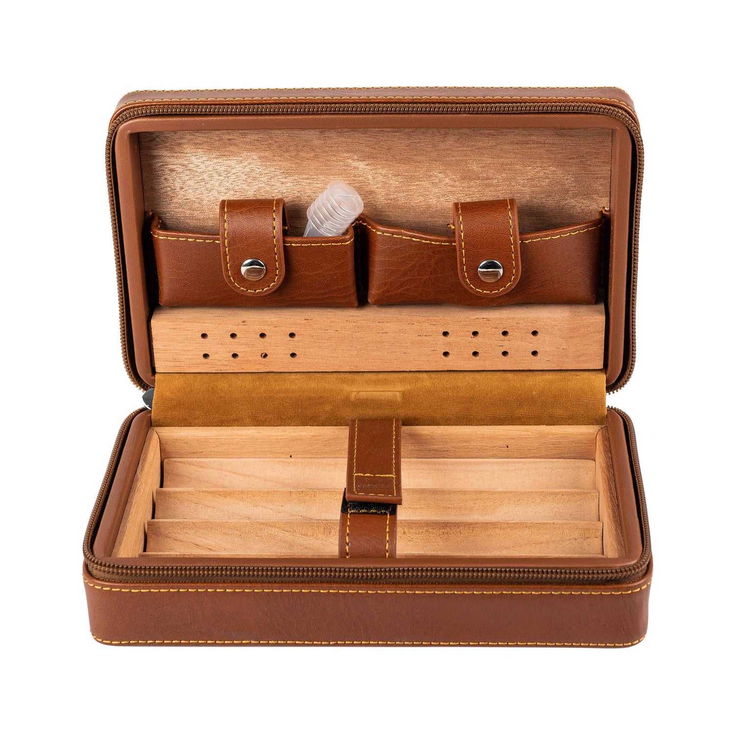 Executive Humidor | 4-Cigar Travel Humidor with Cutter