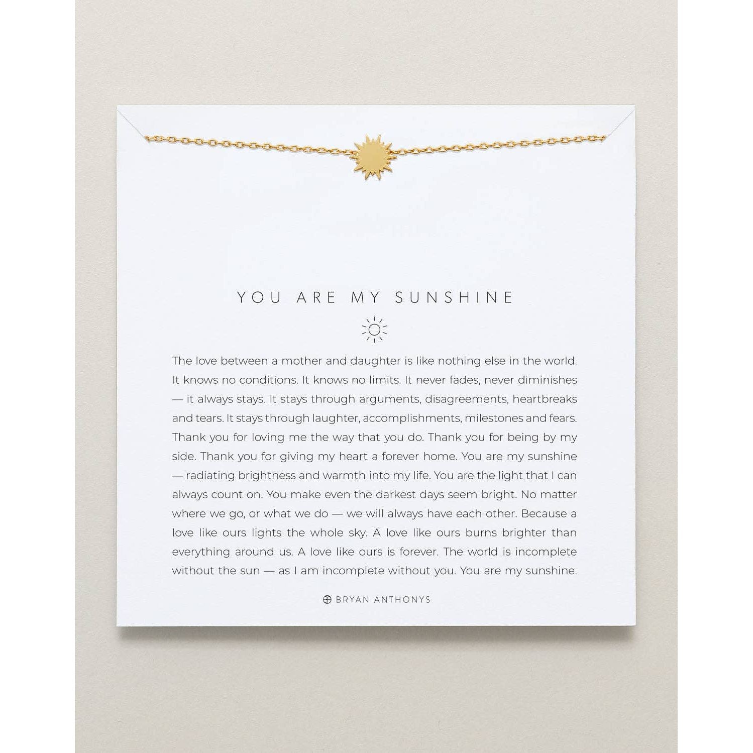 You Are My Sunshine Icon Necklace