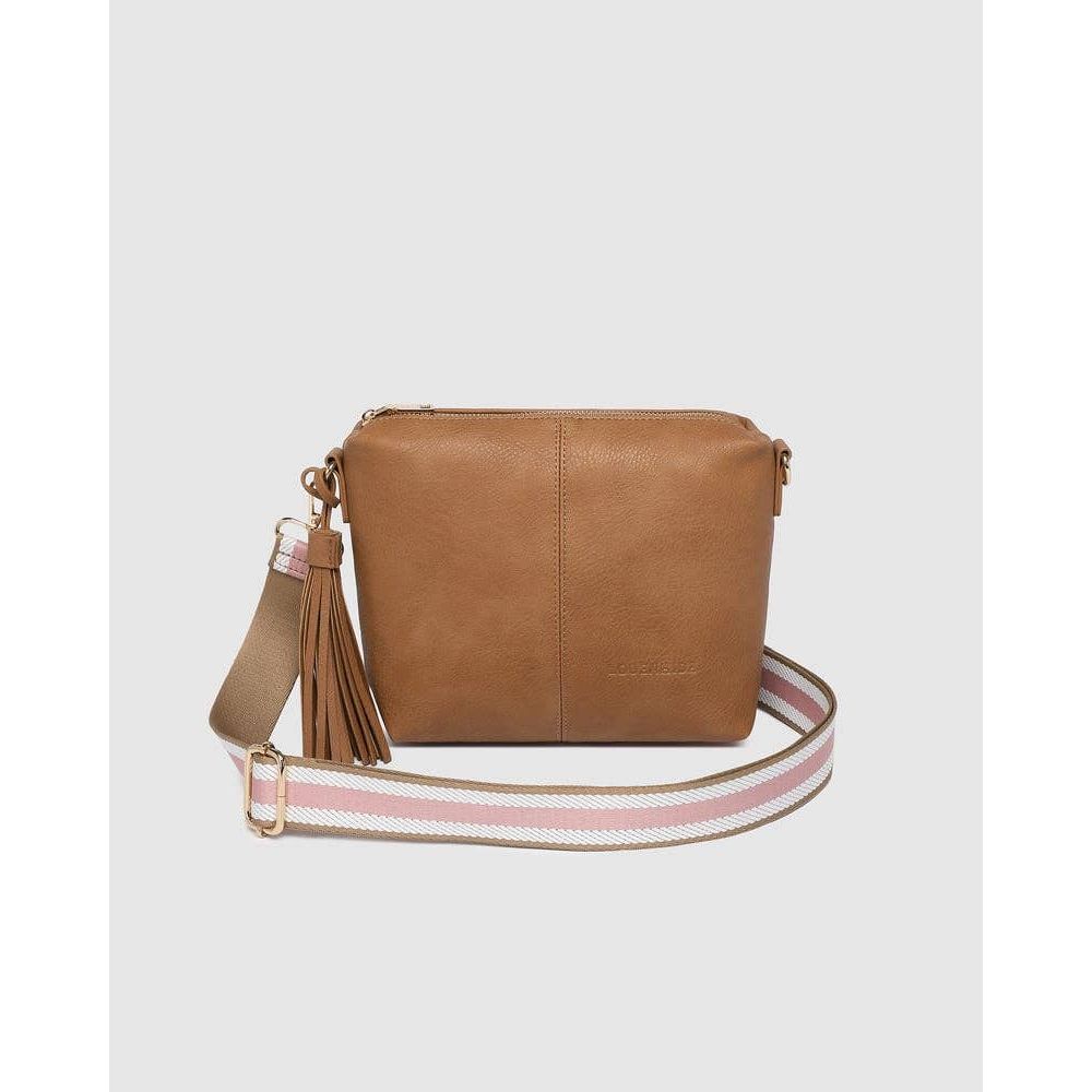 Kasey Stripe Crossbody Bag - Camel