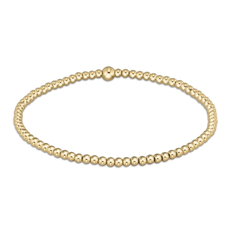 classic gold 2.5mm bracelet